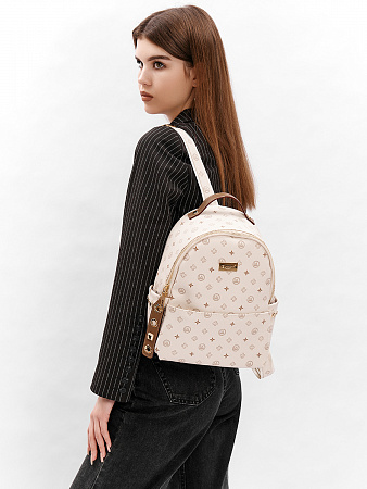 LACCOMA рюкзак AC7303-фигурки кремовый LACCOMA рюкзак AC7303-фигурки кремовый